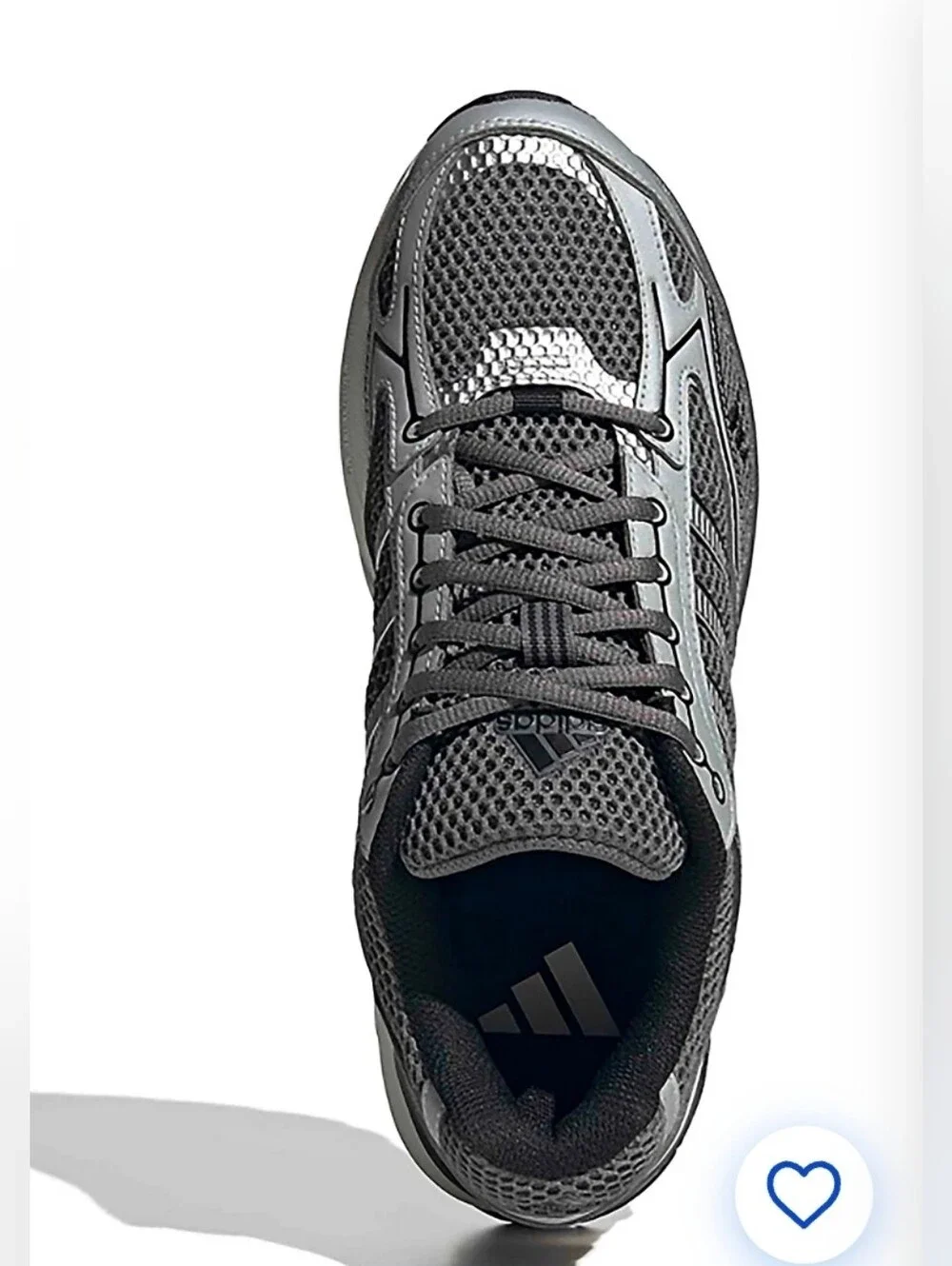 Adidas Men's Grey Mesh Running Sneakers